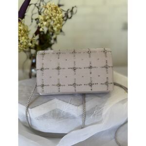 Chic 1980s La‎ Regale Crystal Satin Clutch